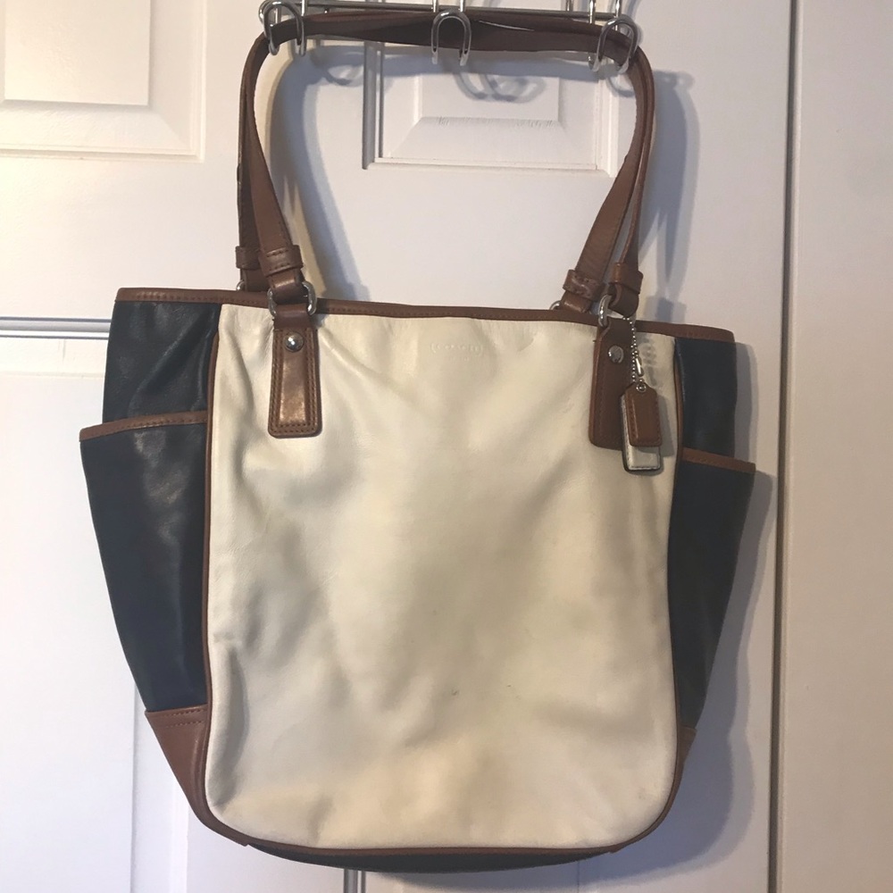 Coach authentic leather bucket purse